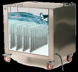 Bañera de ultrasonidos industrial para limpieza de filtros